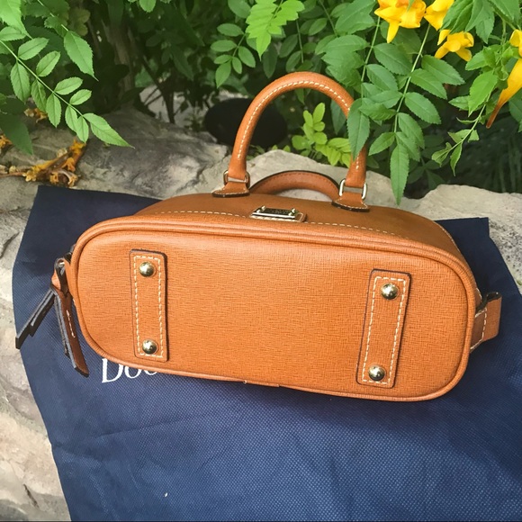 Dooney & Bourke Camel Leather Mini crossbody Bag - Picture 7 of 13